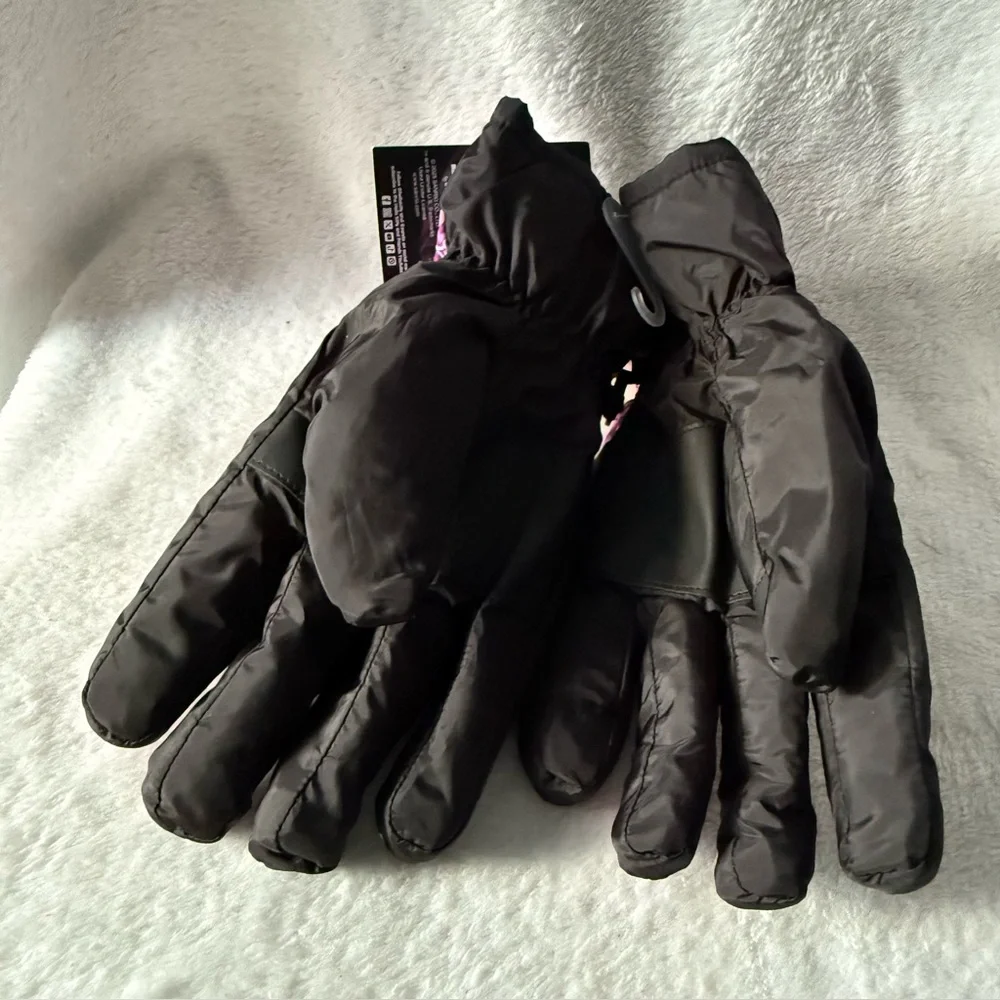 Hello Kitty Kids Ski Gloves Pink and Black‎ Size L-XL New